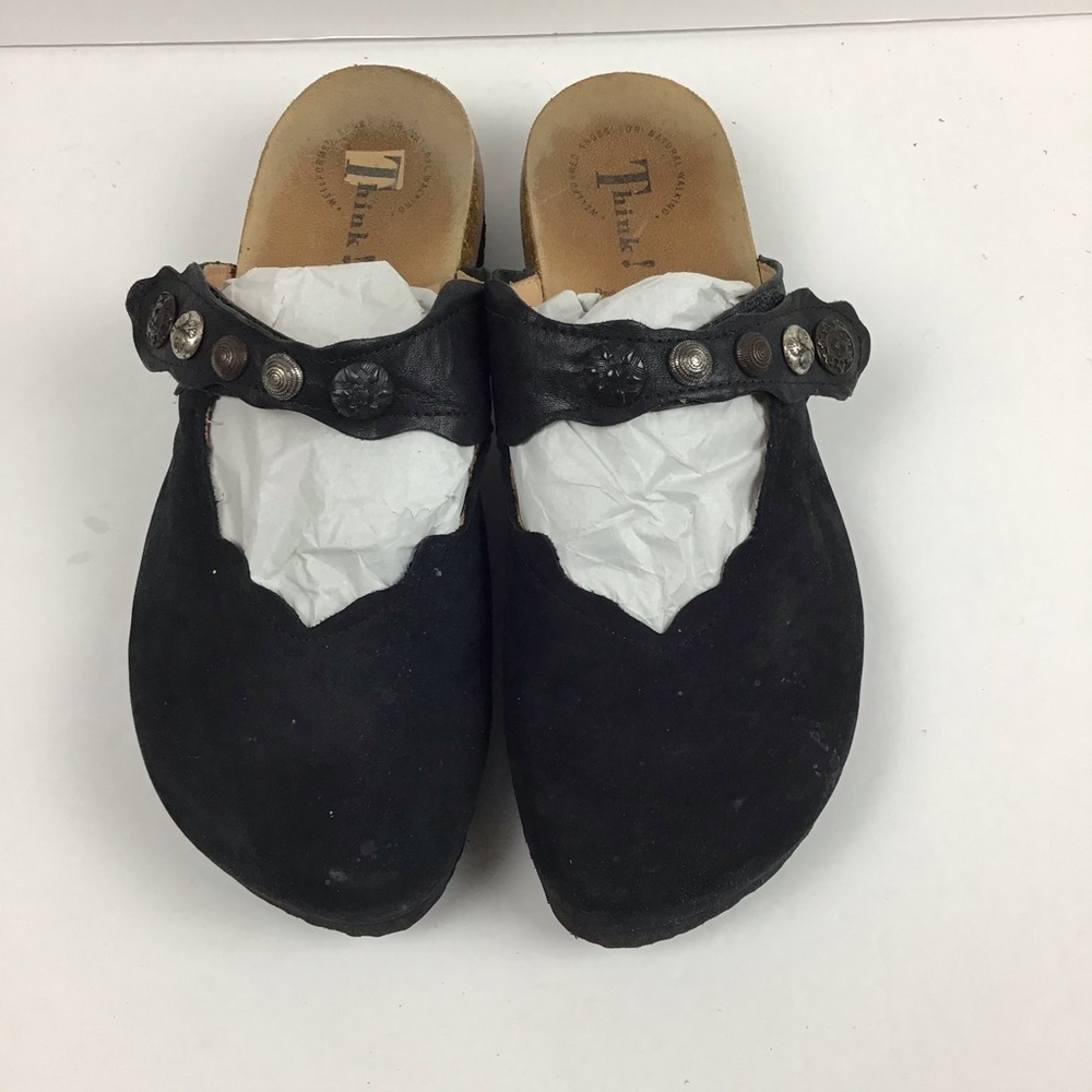 Think! Maryjane clog suede